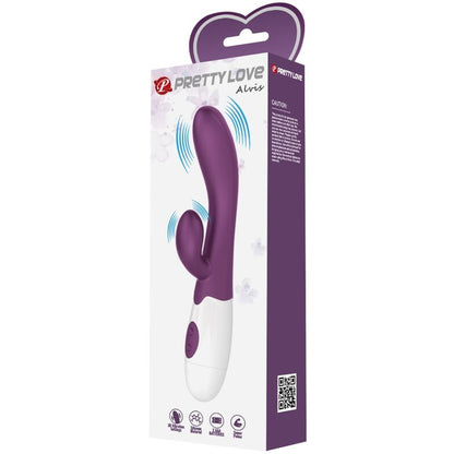 PRETTY LOVE Alvis Vibrador Rabbit Morado – Diseño Elegante Con Estimulación Del Punto G