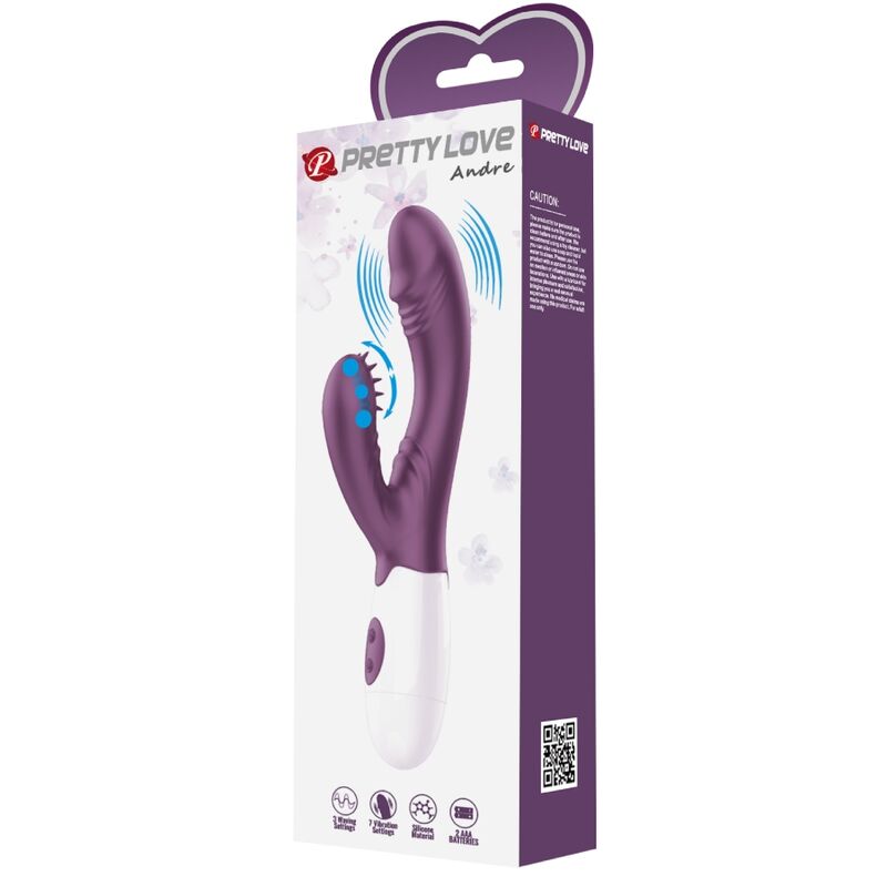 Pretty Love Andre Vibrador Rabbit – Estimulador Ergonómico Para Placer Agradable