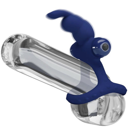 Comprar Pretty Love Luchito Doble Anillo Vibrador Rabbit Azul – Innovador Diseño Para Placer Intenso Y Satisfactorio-Noxtic