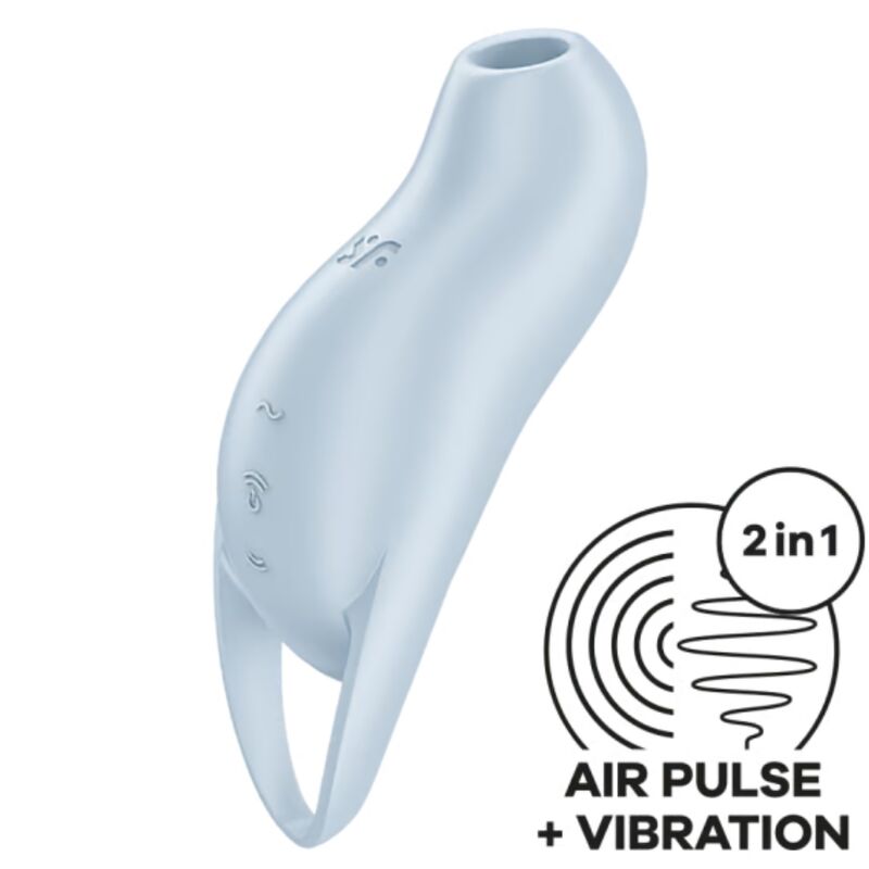 Comprar Satisfyer Pocket Pro 1 Azul Claro – Estimulador Recargable Con Tecnología De Ondas De Presión-Noxtic