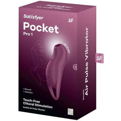 Satisfyer Pocket Pro 1 Garnet – Stimolatore compatto con design ergonomico