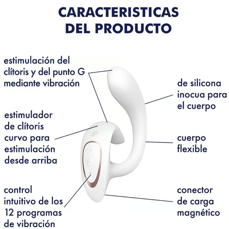 Comprar Satisfyer G For Goddess 1 Blanco – Vibrador Recargable Para Doble Estimulación Con Diseño Elegante-Noxtic