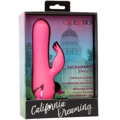 Comprar CALEXOTICS Sacramento Sweetie Vibrador Rabbit Rosa – Estimulador Dual Con Potente Vibración Y Rotación-Noxtic