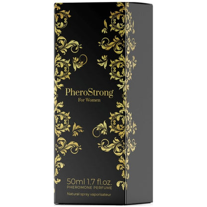 PHEROSTRONG Perfume Con Feromonas Para Mujer 50 Ml – Aroma Atractivo Que Realza Tu Confianza