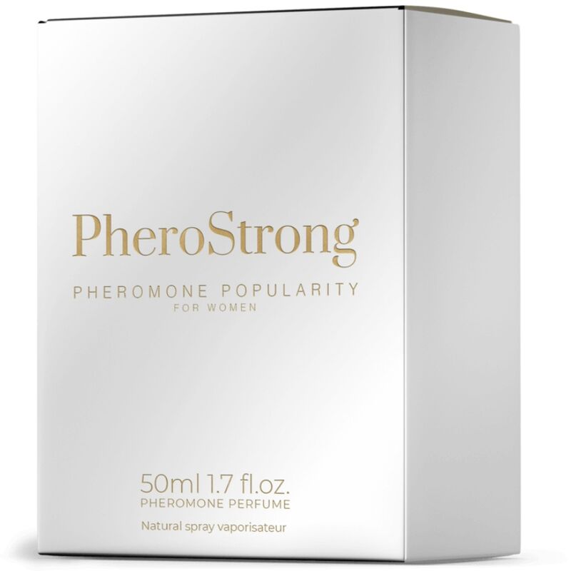 PHEROSTRONG Perfume Con Feromonas Popularity Para Mujer 50 ML – Fragancia Atractiva Que Despierta Interés