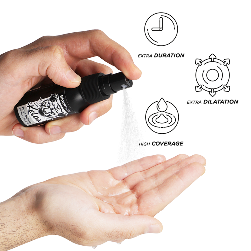 Spray Rilassante Anale BLACK HOLE 30ml – Formula Innovativa per il Comfort Durante l'Esplorazione