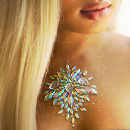 Gioiello adesivo per il corpo Celestial di Leg Avenue - Design iridescente per uno stile da festival unico