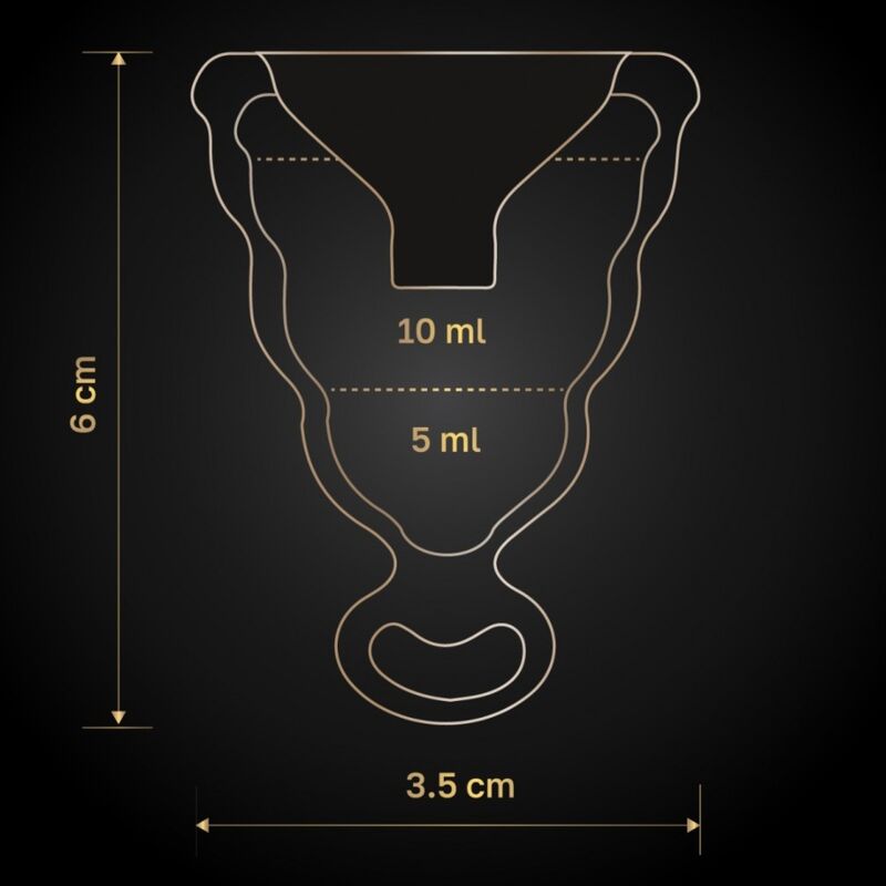 Coppetta mestruale G-VIBE GCUP nera – Design confortevole per l'uso quotidiano