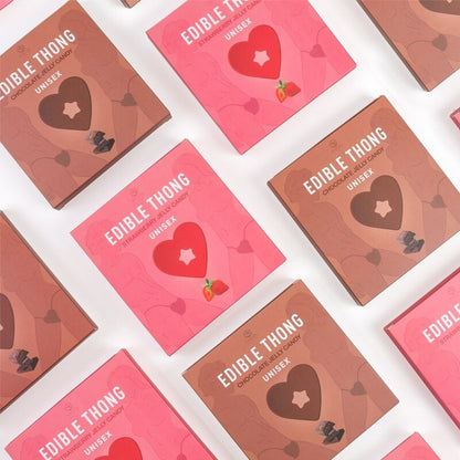 SECRET PLAY Tanga Gominola Chocolate – Tanga Comestible Para Explorar Placeres Sensoriales