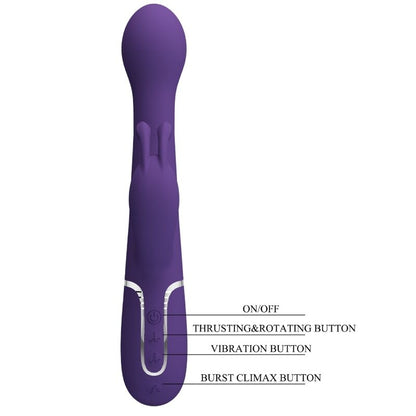 Comprar Pretty Love Dejon Vibrador Rabbit 3 En 1 – Diseño Ergonómico Con Potentes Motores Gemelos-Noxtic