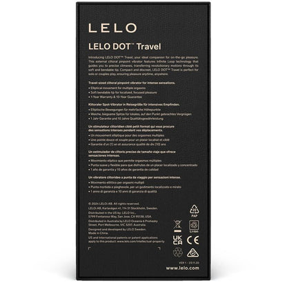 LELO Dot Travel Morado – Estimulador Portátil Con Diseño Discreto Para Viajes