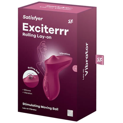 Satisfyer Exciterrr Vibrador Lay-On Fucsia – Estimulador Con Diseño Elegante Para Placer Único