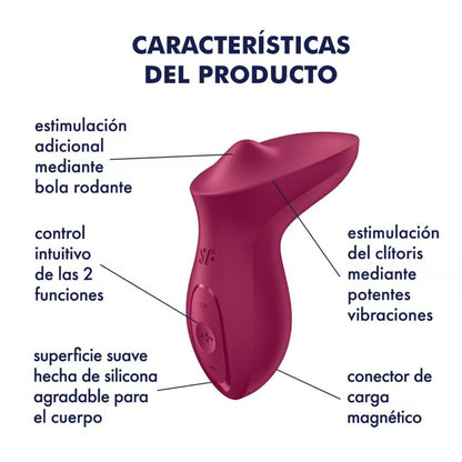 Satisfyer Exciterrr Vibrador Lay-On Fucsia – Estimulador Con Diseño Elegante Para Placer Único