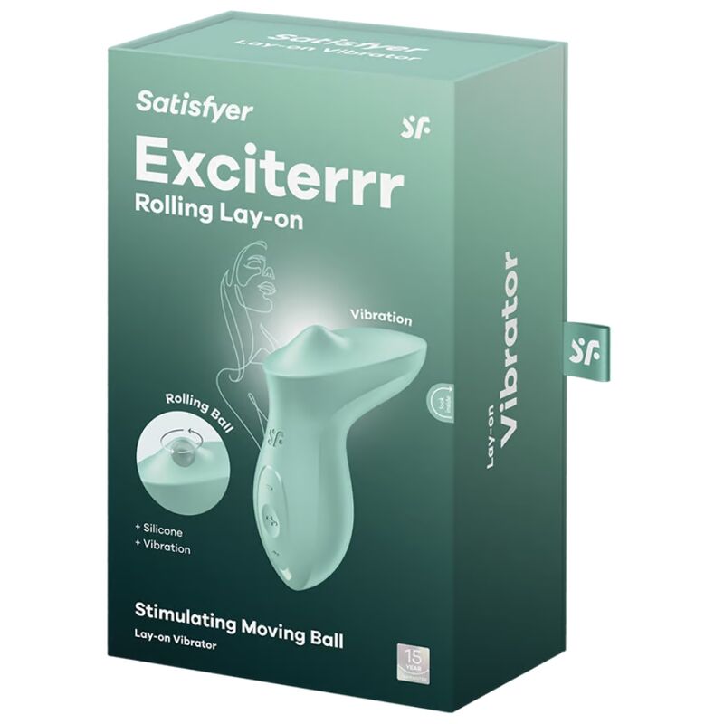 Satisfyer Exciterrr Vibrador Lay-On Menta – Diseño Elegante Para Placer Intenso