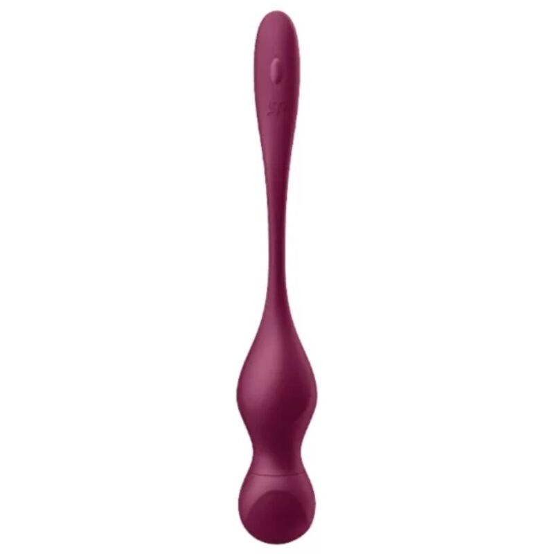 Satisfyer Love Birds Vary Wine Red – Palline vibranti con app gratuita per un piacere intenso