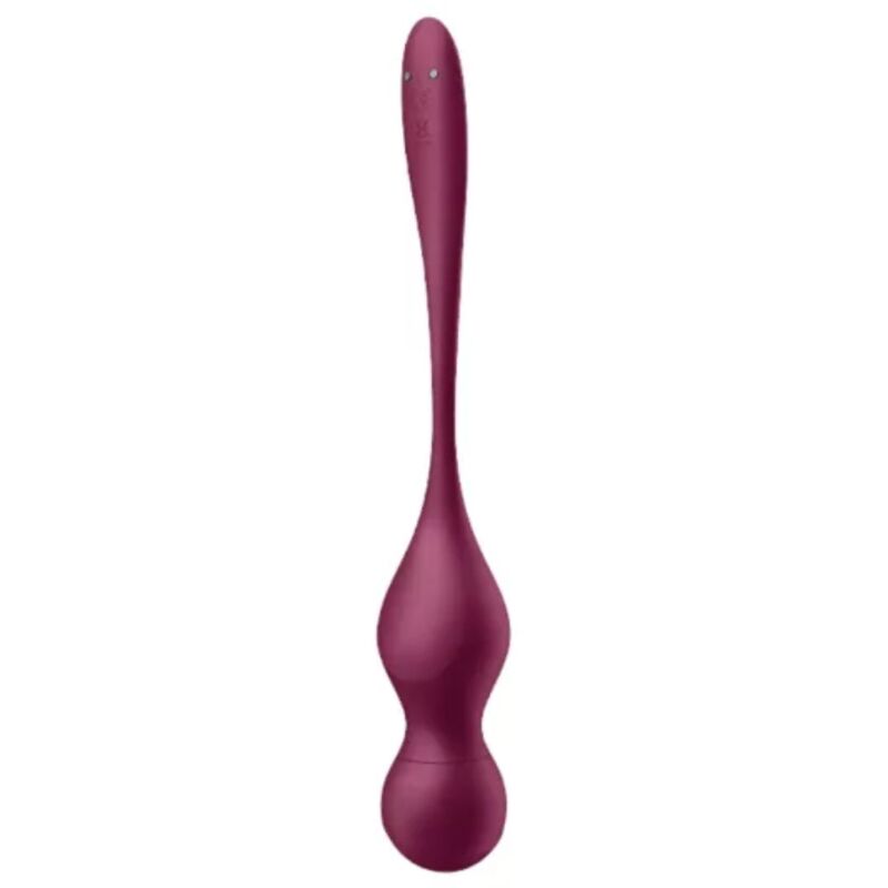 Satisfyer Love Birds Vary Wine Red – Palline vibranti con app gratuita per un piacere intenso