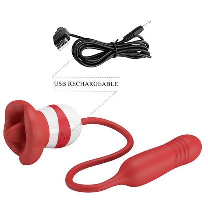 Pretty Love Ashlynn Boca Roja – Estimulador Con Diseño Ergonómico Para Placer Sensorial