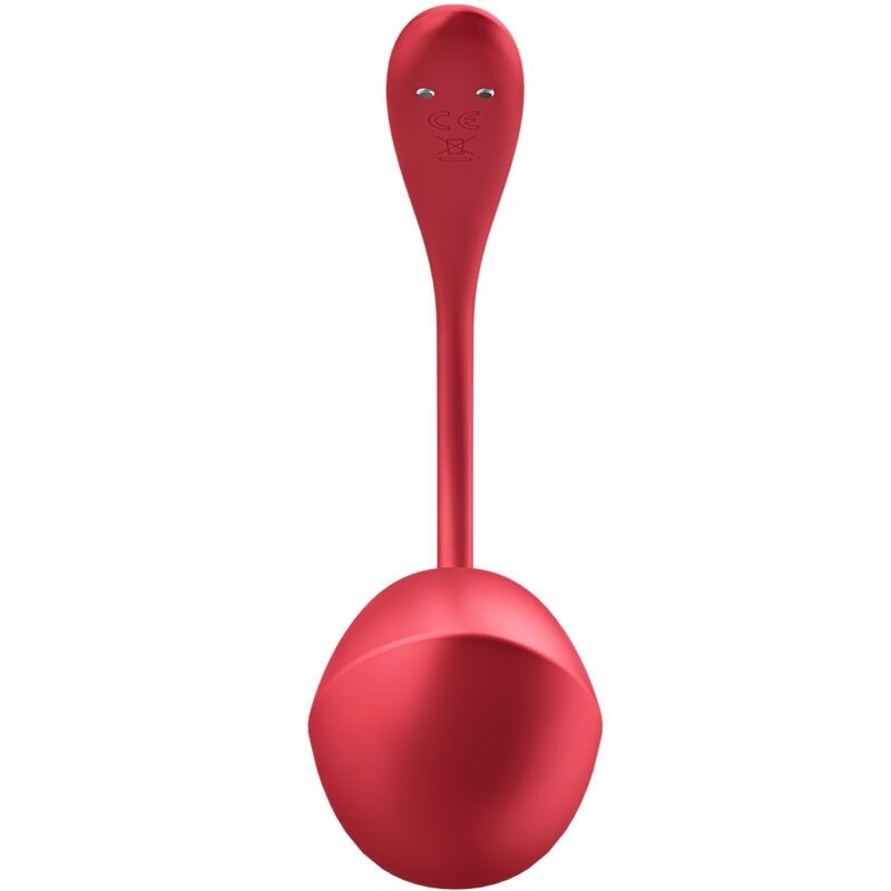 SATISFYER - STIMOLATORE PUNTO G A FORMA DI PETALO LUCIDO CON TELECOMANDO ROSSO E APP GRATUITA