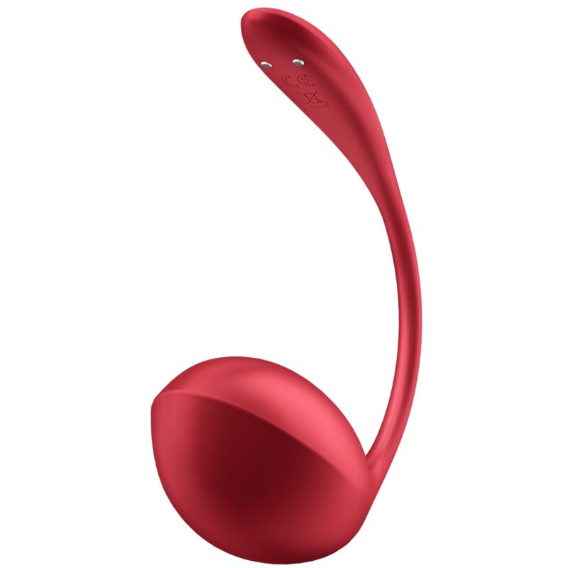SATISFYER - STIMOLATORE PUNTO G A FORMA DI PETALO LUCIDO CON TELECOMANDO ROSSO E APP GRATUITA