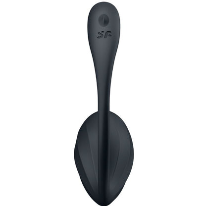 Satisfyer Ribbed Petal Estimulador Control Remoto Negro – Juguete Erótico Con App Para Experiencia Personalizada