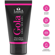 IntimateLine Luxuria Gola Cherry Gel Orale 50ml – Gel commestibile al profumo di ciliegia per il piacere sensoriale