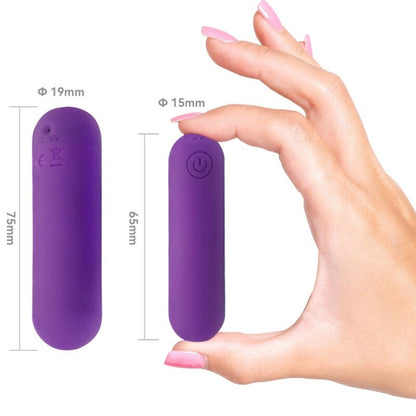 ARMONY - SPLASH HAHA SILICONE VIBRATING BULLET 10 VIBRATIONS 75 X 19 CM PURPLE