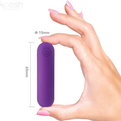 ARMONY - SPLASH JOLINE SILICONE VIBRATING BULLET REMOTE CONTROL 10 VIBRATIONS 6.5 X 1.5 CM PURPLE