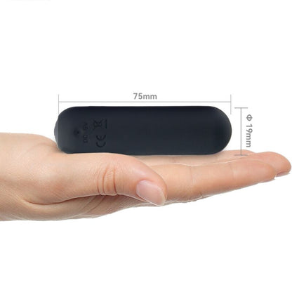 ARMONY - SPLASH JOIE SILICONE VIBRATING BULLET REMOTE CONTROL 10 VIBRATIONS 75 X 19 CM BLACK