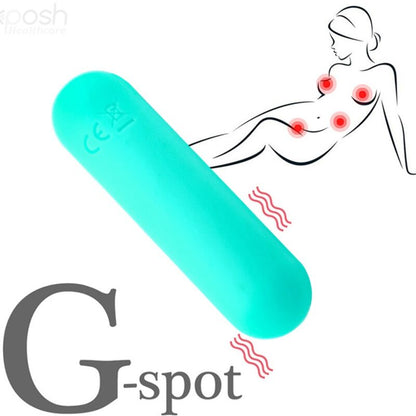 ARMONY - SPLASH HAHA SILICONE VIBRATING BULLET 10 VIBRATIONS 75 X 19 CM GREEN