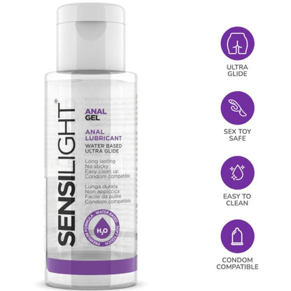 IntimateLine Sensilight Gel Anal Deslizante 30 ML – Lubricante A Base De Agua Para Placer Confiable