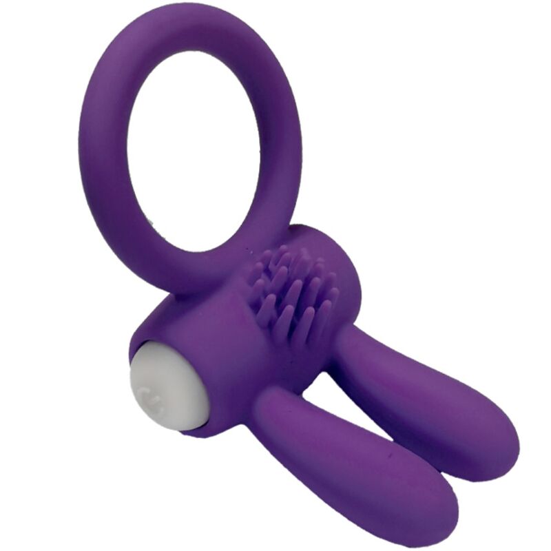 ARMONY Mr Bunny Anillo Vibrador Púrpura – Silicona Médica Hipoalergénica Para Comodidad Sensual