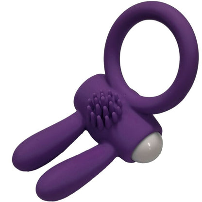 ARMONY Mr Bunny Anillo Vibrador Púrpura – Silicona Médica Hipoalergénica Para Comodidad Sensual