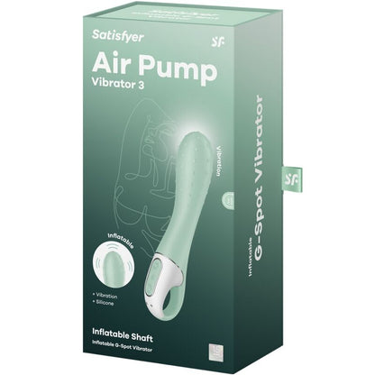 SATISFYER - AIR PUMP VIBRATOR 3 INFLABLE G-SPOT MINT