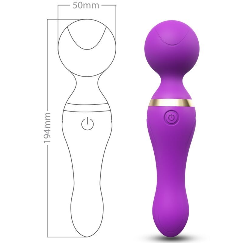 ARMONY Freeza Masajeador Violeta – Masajeador Con Cabeza Flexible Para Confort Personalizado