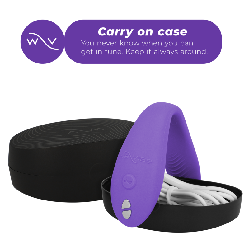 We-Vibe Sync Go Violeta – Estimulador Dual Con Diseño Innovador Para Experiencias En Pareja