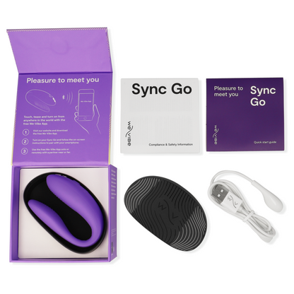 We-Vibe Sync Go Violeta – Estimulador Dual Con Diseño Innovador Para Experiencias En Pareja