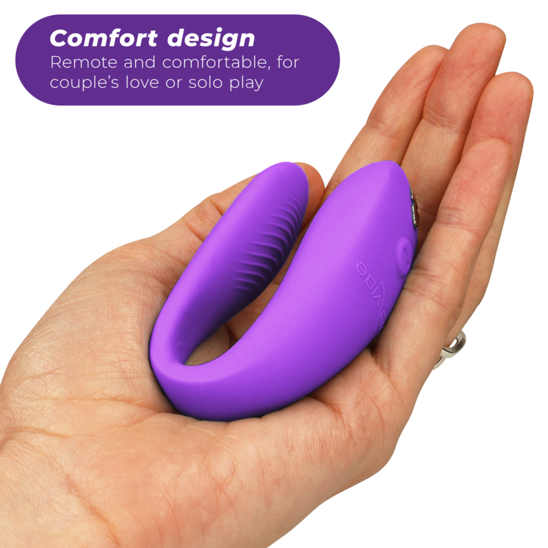 We-Vibe Sync Go Violeta – Estimulador Dual Con Diseño Innovador Para Experiencias En Pareja