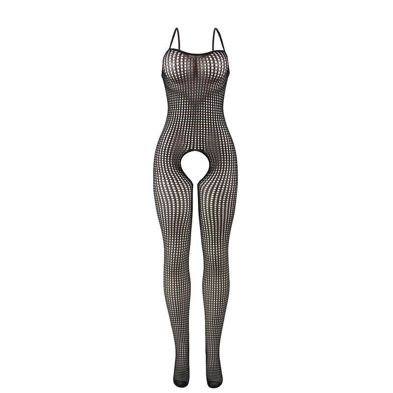 SUBBLIME Bodystocking Crotchless Negro – Diseño Elástico Para Comodidad y Estilo Sexy