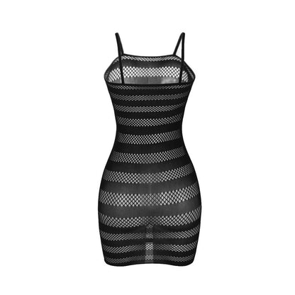 Comprar SUBBLIME Vestido De Rejilla Con Franjas Negro Talla Única – Diseño Sofisticado Para Sentirse Irresistible-Noxtic