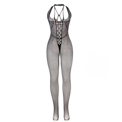 SUBBLIME Bodystocking Largo De Rejilla Negra – Diseño Elegante Para Comodidad Y Estilo