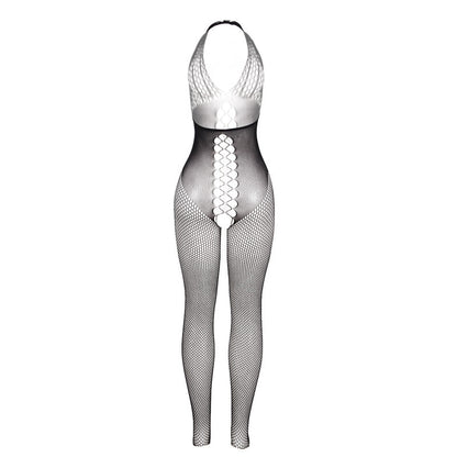 SUBBLIME Bodystocking Negro Con Espalda Abierta – Diseño Elegante Para Resaltar Tu Belleza