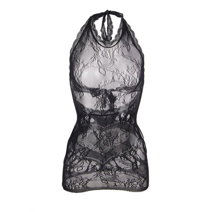 Comprar SUBBLIME Vestido Corto De Rejilla – Diseño Seductor Con Espalda Descubierta Y Detalle De Corazón-Noxtic