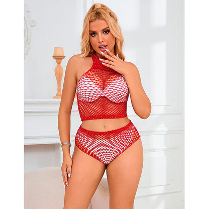 Subblime Set De Rejilla Con Brillantes Rojo Talla Única – Diseño Elegante Y Atractivo Para Sentirse Irresistible
