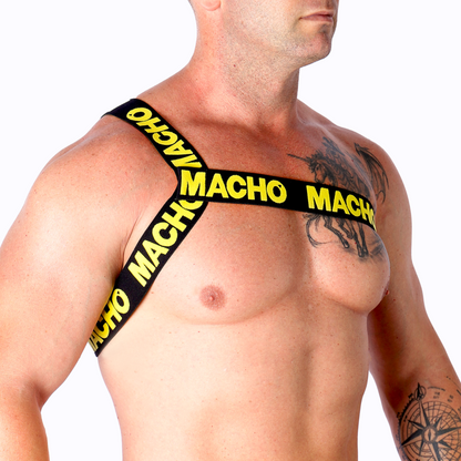 Macho Arnes Romano Amarillo S M – Accesorio Atractivo Para Placer Y Libertad Sensual