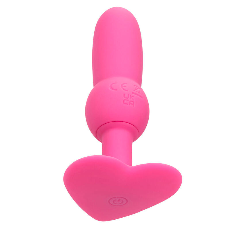 Calexotics First Time Plug anale con perline rosa – Giocattolo per l'esplorazione intima con 10 vibrazioni