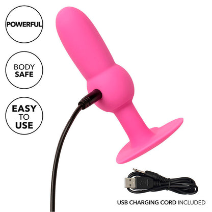 Calexotics First Time Plug anale con perline rosa – Giocattolo per l'esplorazione intima con 10 vibrazioni