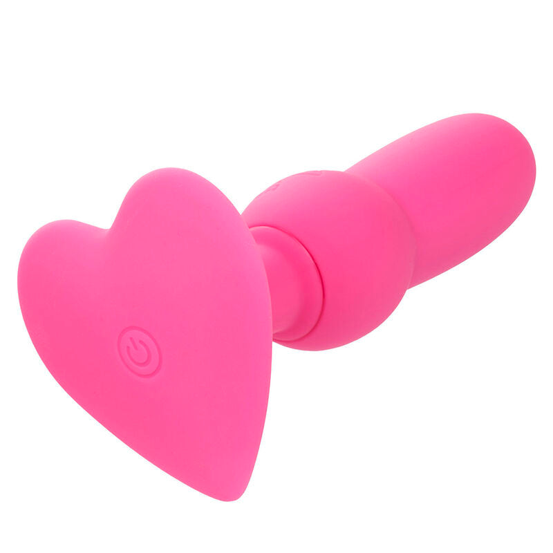 Calexotics First Time Plug anale con perline rosa – Giocattolo per l'esplorazione intima con 10 vibrazioni