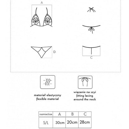 LIVCO Corsetti Fashion Jimena LC 20216 – Completo reggiseno e perizoma in pizzo di lusso