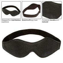 CALEXOTICS - MASCHERA OCCHI NOTTURNA IN PELLE NERA