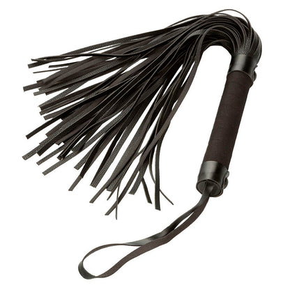Calexotics Nocturnal Black Leather Flogger – Accessorio per il benessere sensibile per l'esplorazione personale